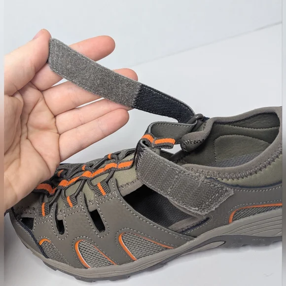 Merrell Hydro H2O Sandals Boy's Size 5 Gray & Orange - Picture 13 of 14